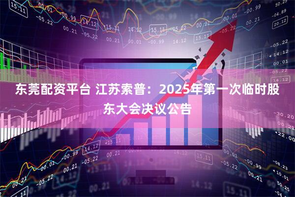 东莞配资平台 江苏索普：2025年第一次临时股东大会决议公告